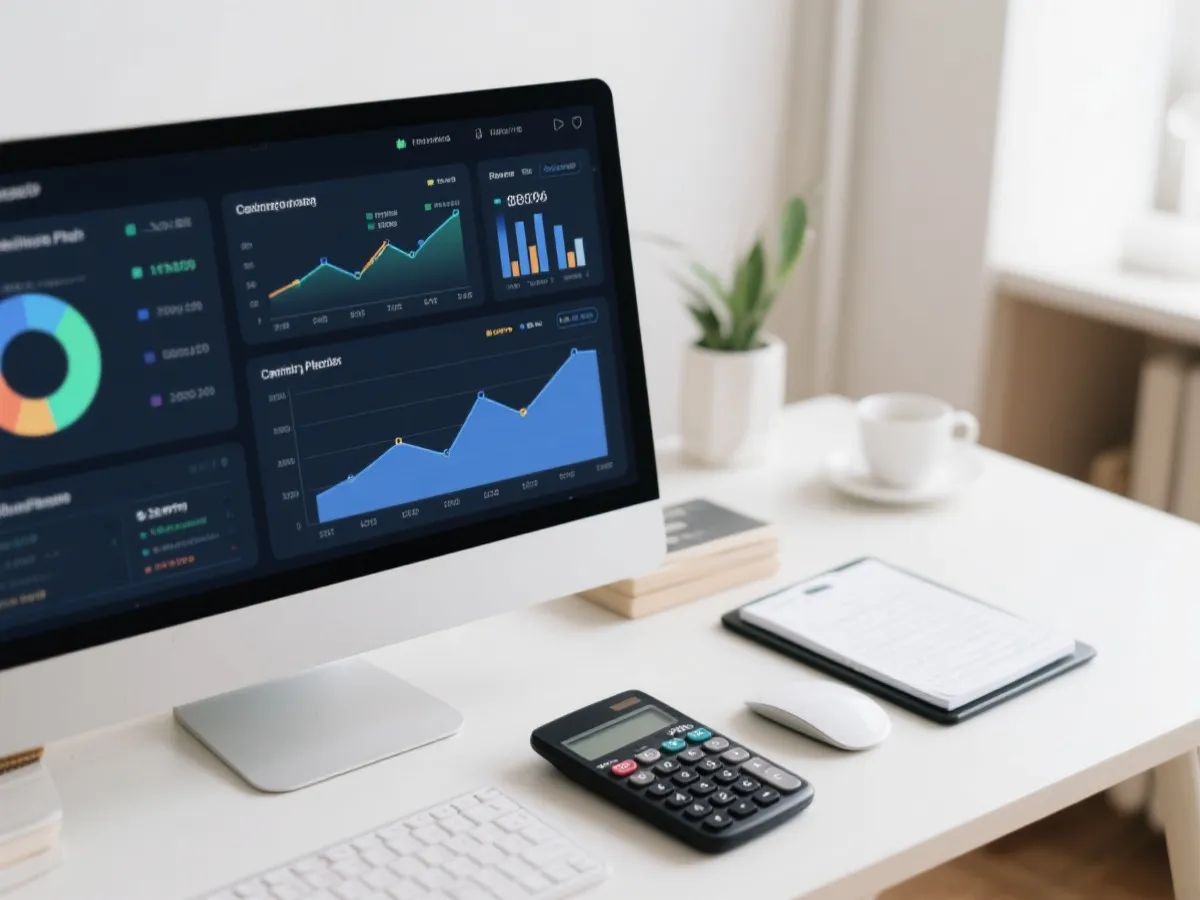 Planning dashboard and calculator interface